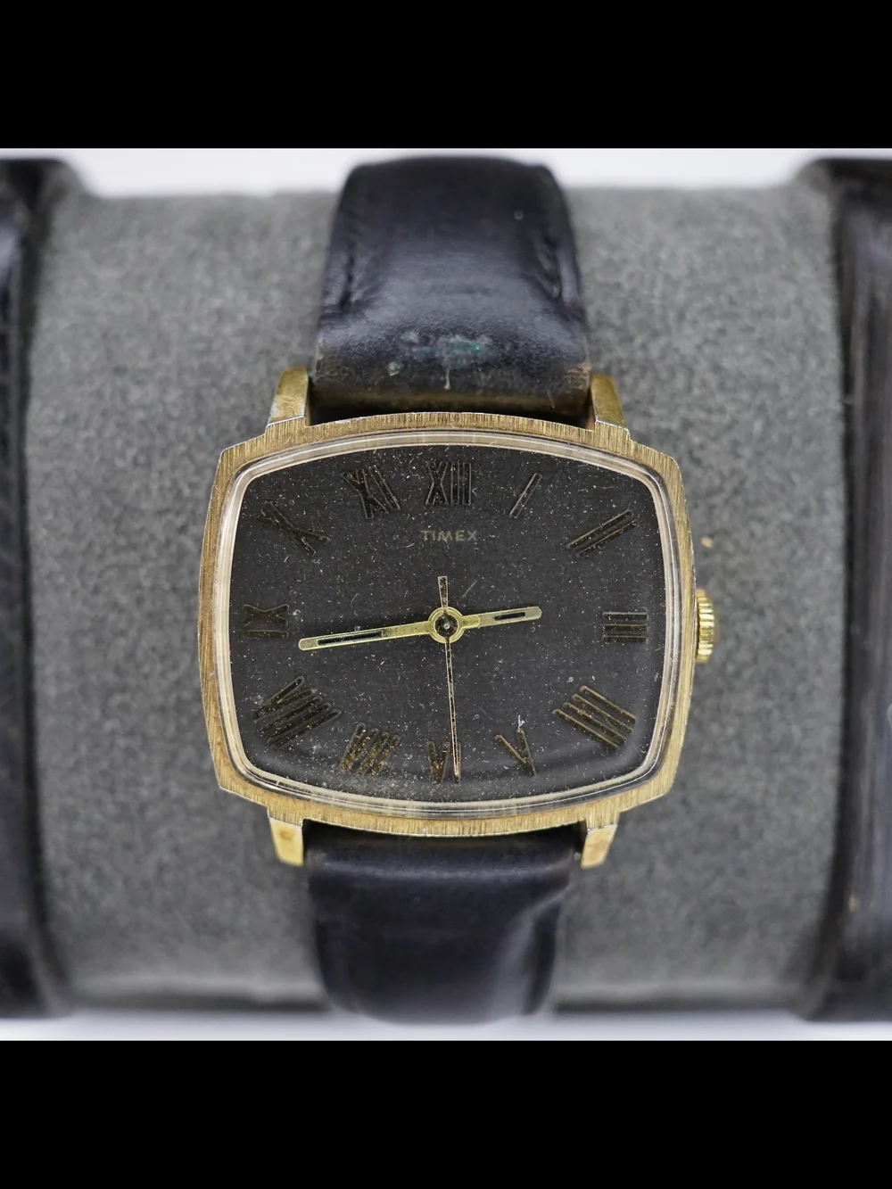 Timex Mercury 1972 Gold Tone Mens Vintage 1970s Mechanical Handwind Watch Retro
